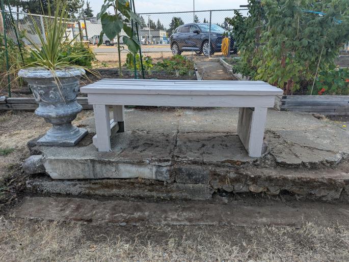 Parksville Community Garden Bench